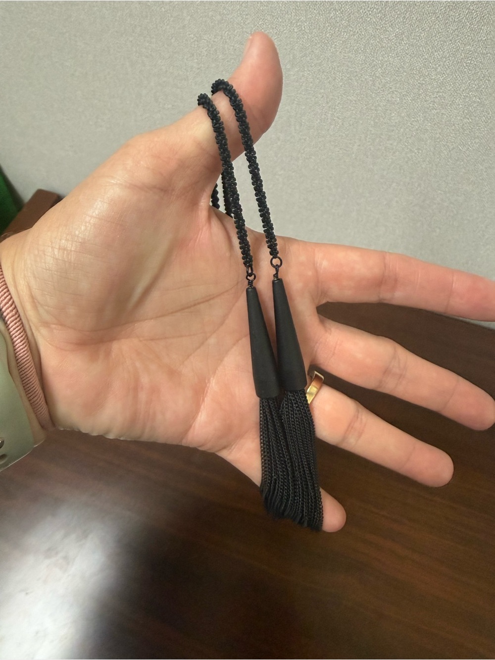 Kendra Scott “Phara” Lariat Necklace in Black Matte - Picture 4 of 4